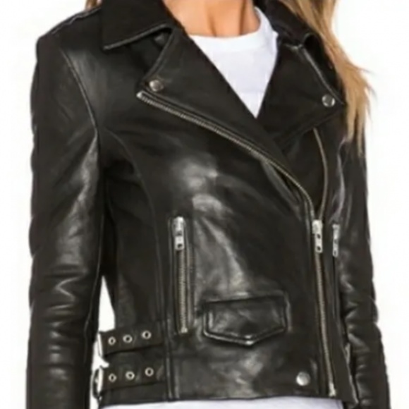 OAK Leather Biker Jacker - Picture 1 of 4